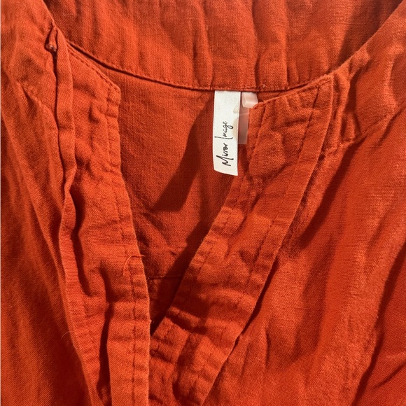 Women's Sleeveless Burnt Orange Tank Top - Picture 3 of 7